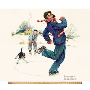 David Textiles A Norman Rockwell - A Christmas with Santa